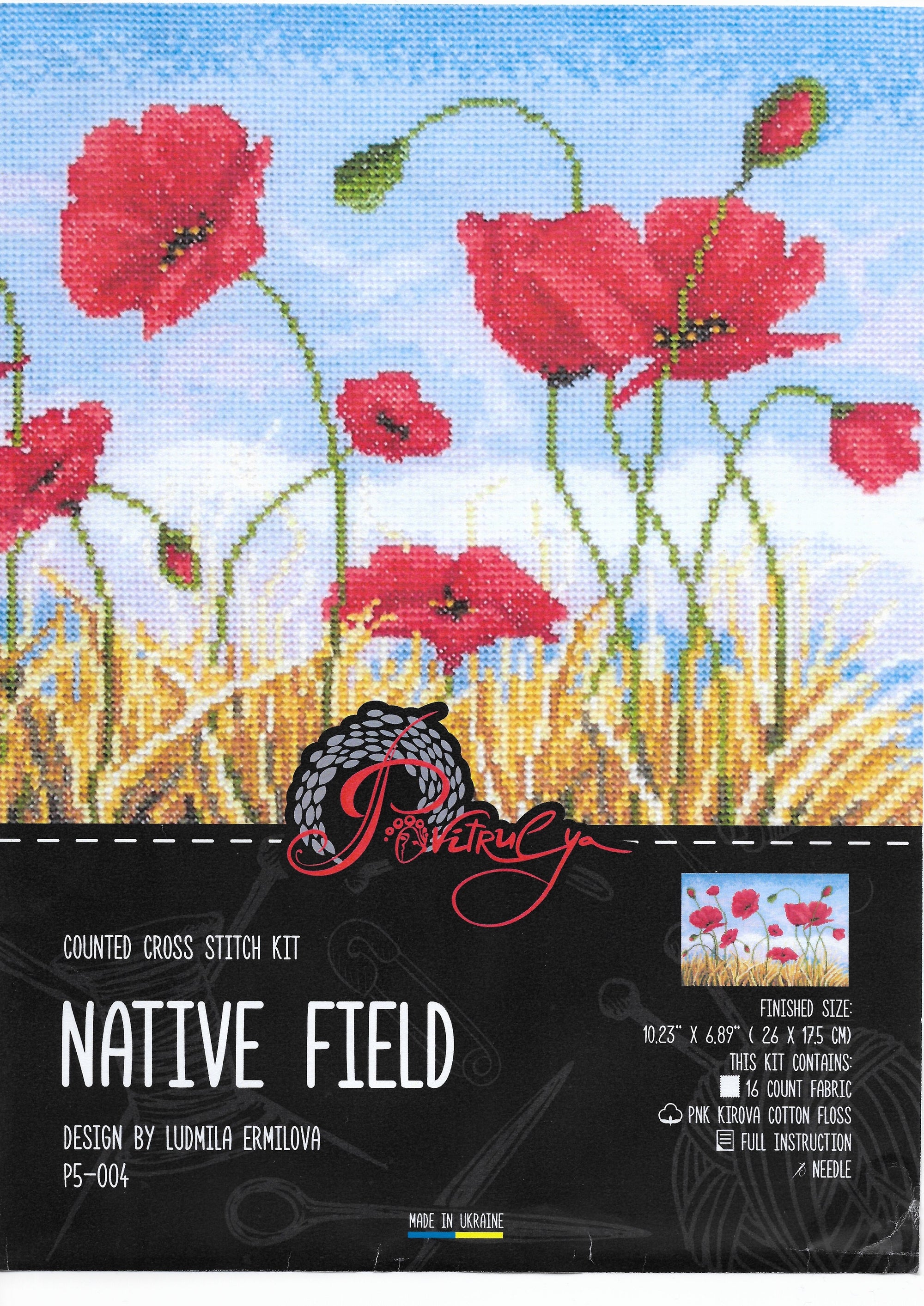 Embroidery kit "Native field"