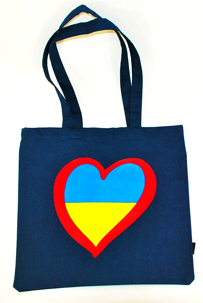 Canvas Tote Bag "Ukie heart"