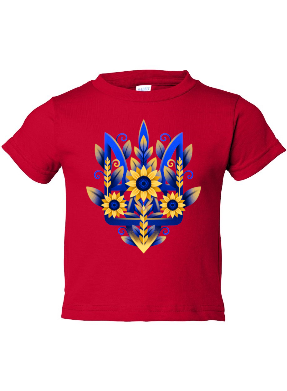 Toddler t-shirt "Sunflower Tryzub"