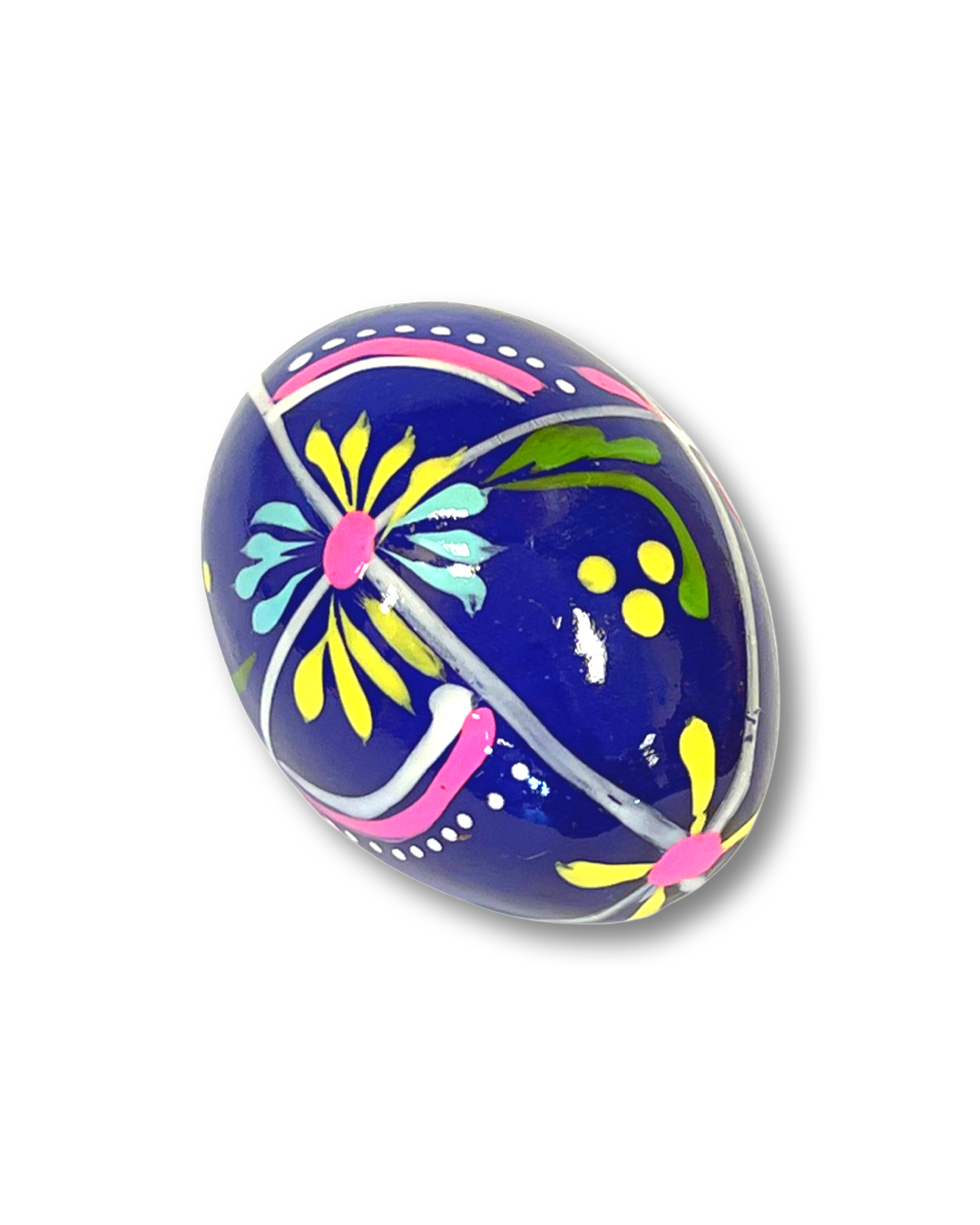 Ukrainian hand-made wood Easter egg "Pysanka" Vibrant