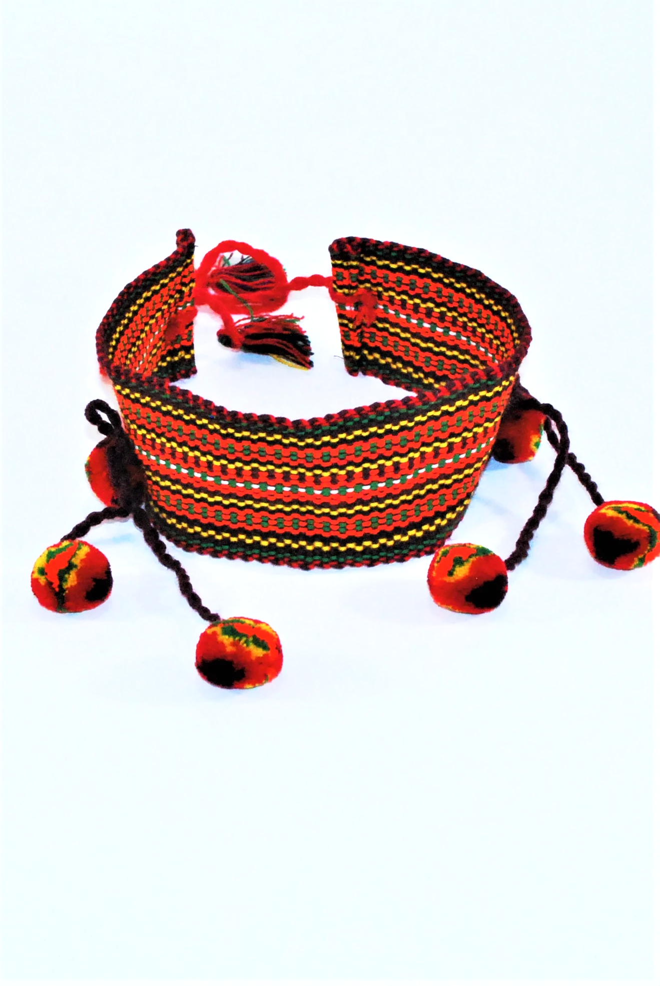 Ukrainian headpiece "Hutsul chiltse" Orange
