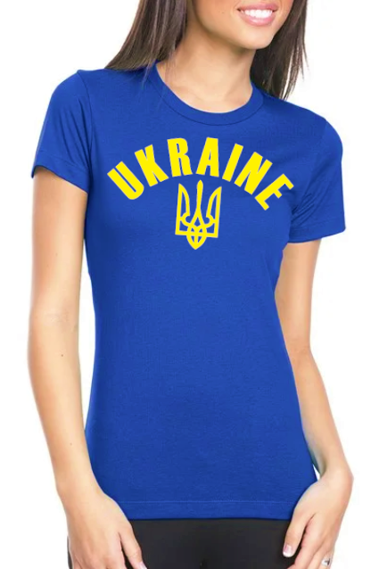 Women's t-shirt "Ukraine" royal blue