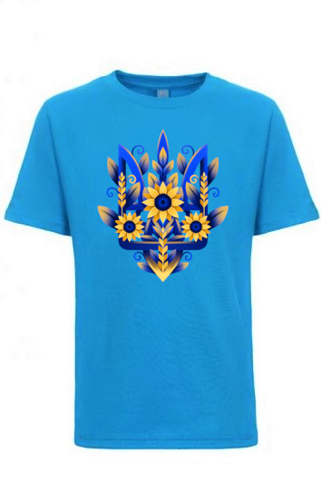 Kid's t-shirt "Sunflower Tryzub"