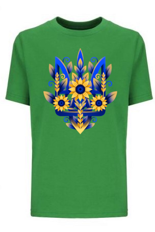 Kid's t-shirt "Sunflower Tryzub"