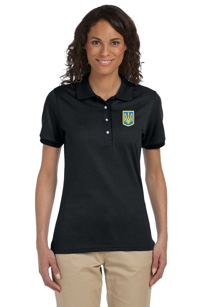 Women's polo shirt with Tryzub Emblem
