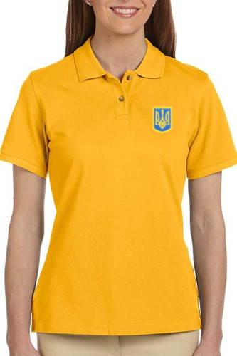 Women's polo shirt with Tryzub Emblem