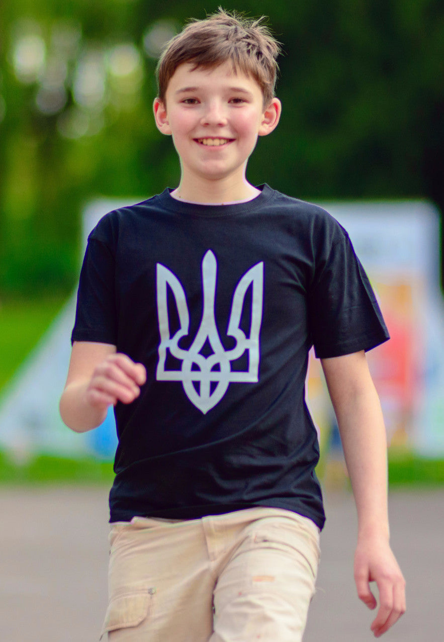 Ukrainian kid's tee shirt "Tryzub"
