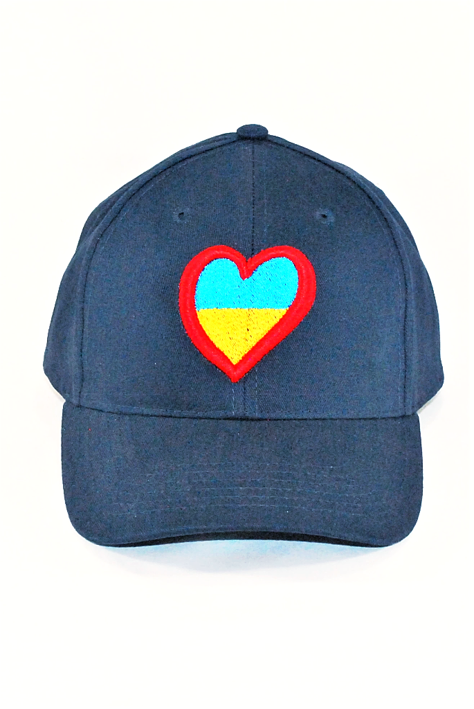 3D embroidered hat "Ukie heart"