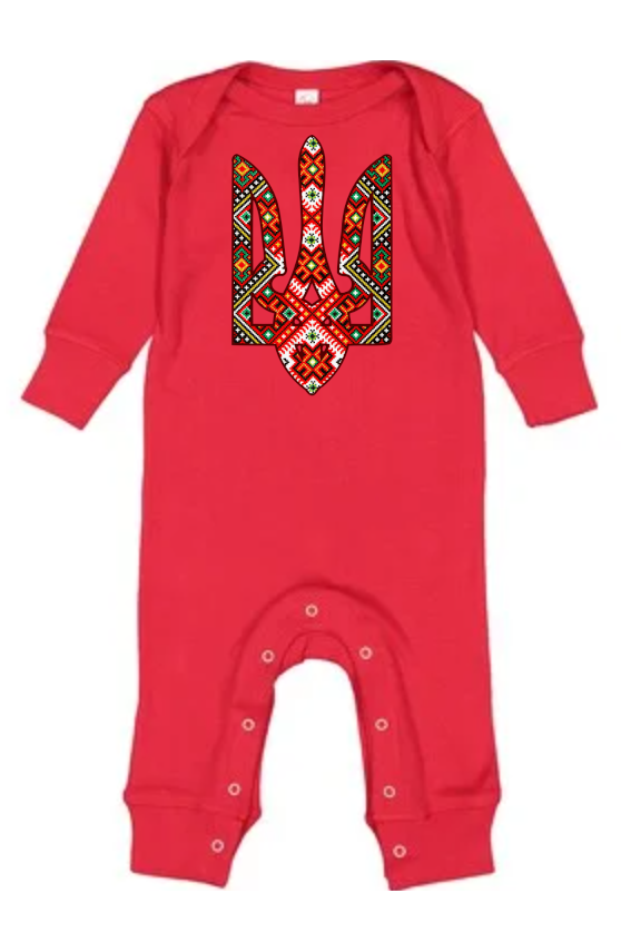 Baby Onesie bodysuit "Etno Tryzub"
