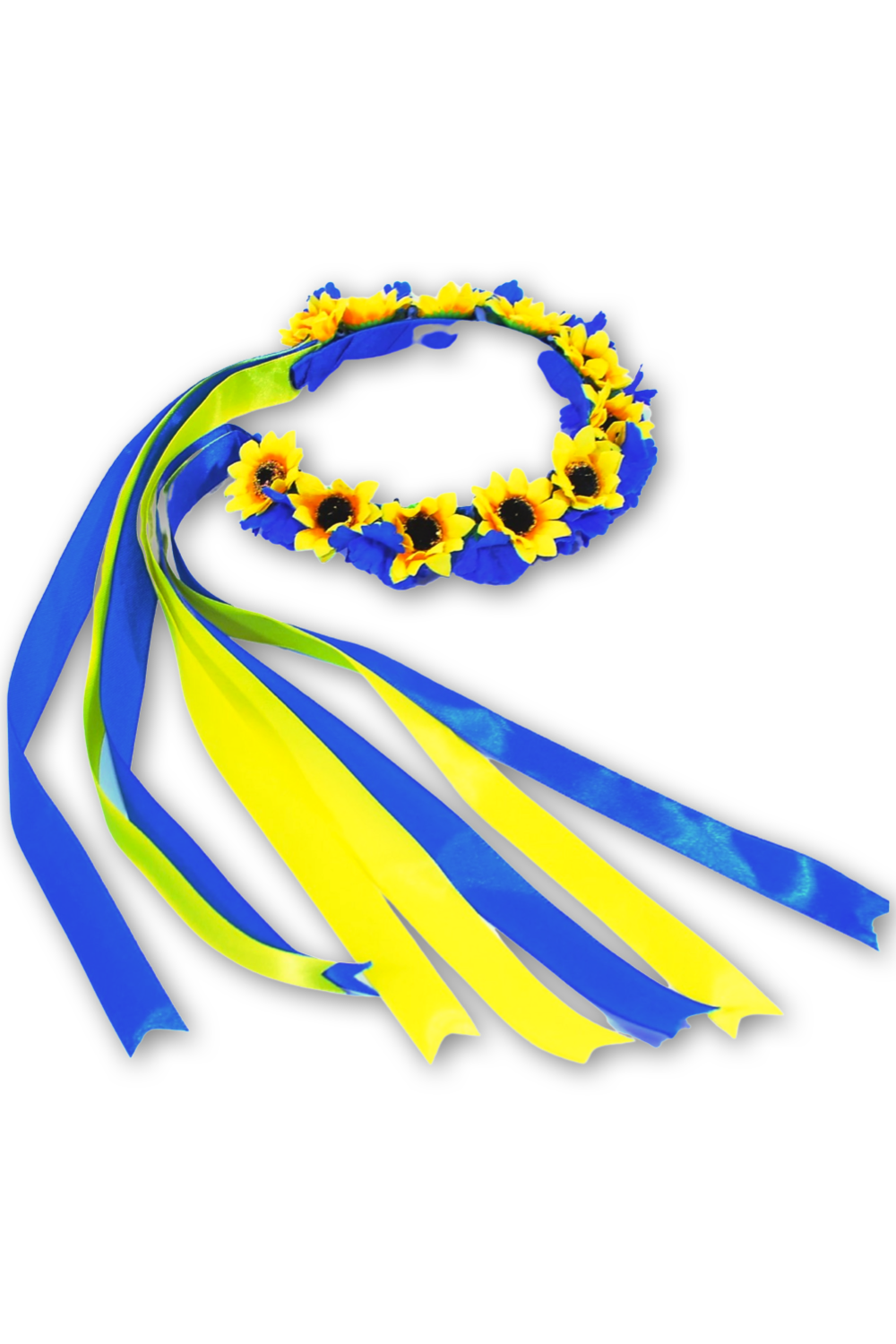 Headband "Vinok" with ribbons. Patriotic