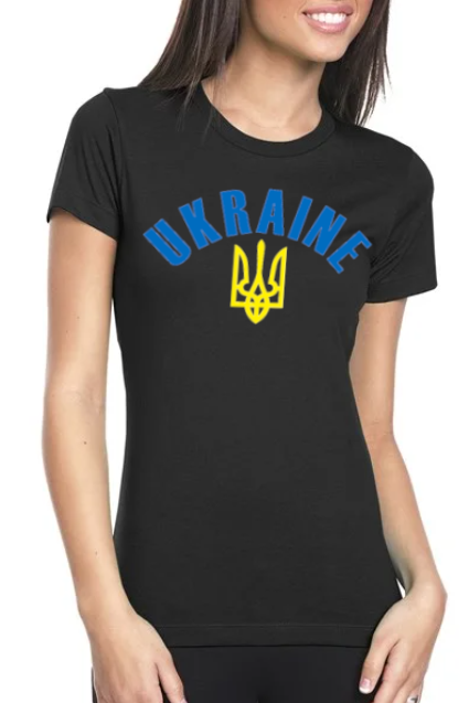 Women's t-shirt "Ukraine" black