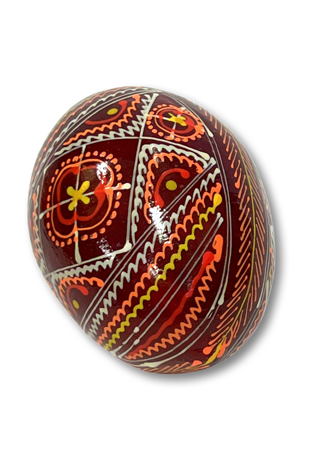 Ukrainian hand-made wood Easter egg "Pysanka" Hutsul