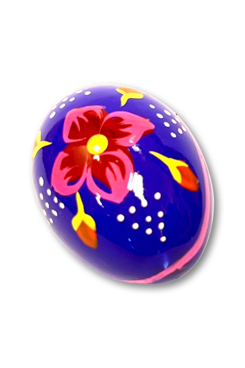 Ukrainian hand-made wood Easter egg "Pysanka" Blooming