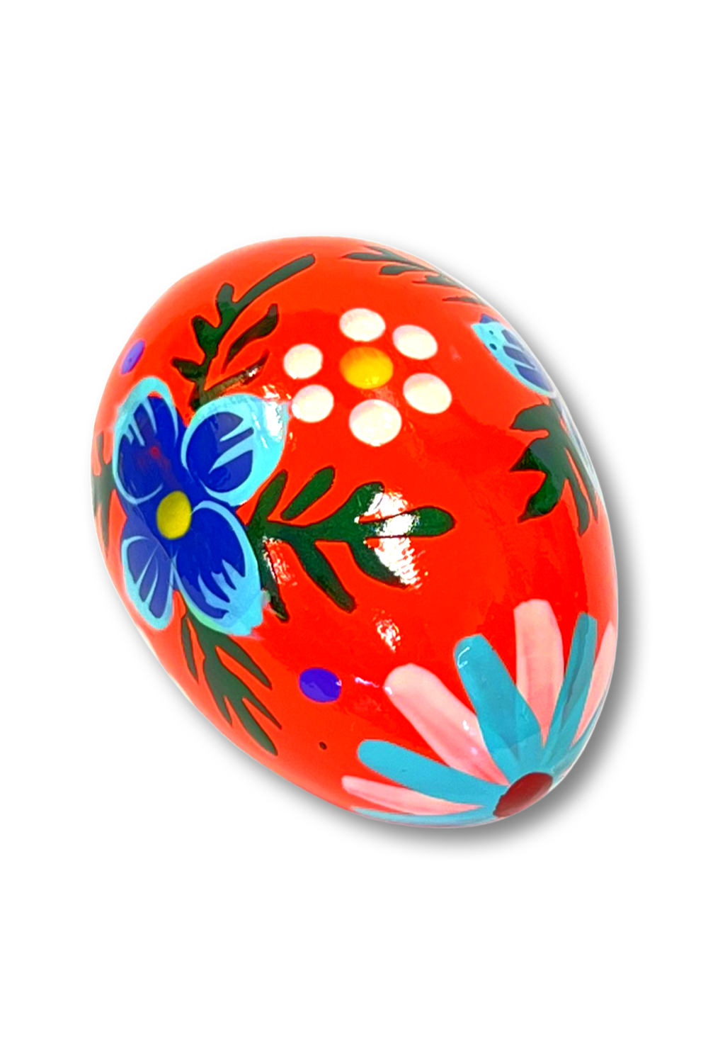 Ukrainian hand-made wood Easter egg "Pysanka" Blooming